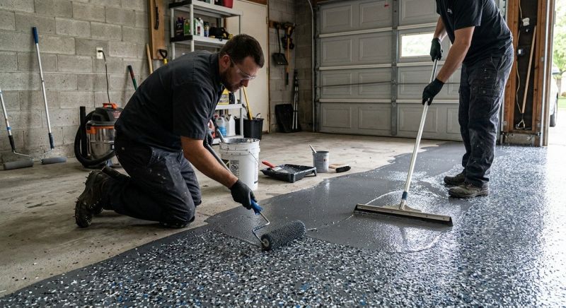 Garage Concrete Coating in Raleigh, NC