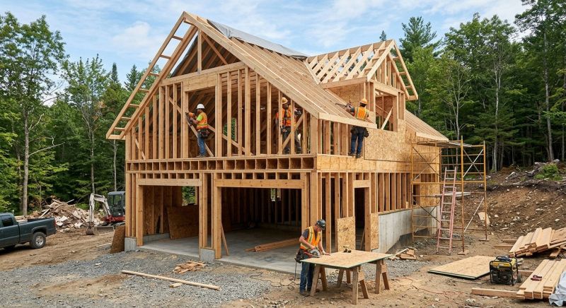 Two Story Garage Construction in Naples, FL