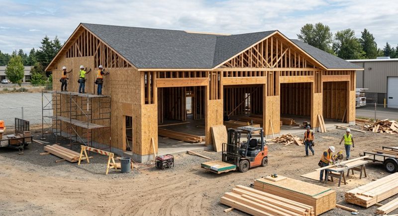 Industrial Garage Construction in Katy, TX